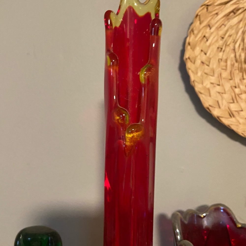 MCM Amberina Vase